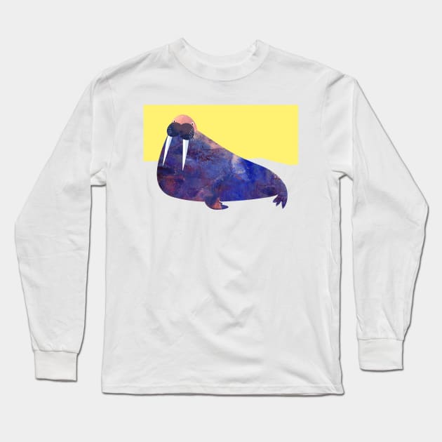 W is a Walrus Long Sleeve T-Shirt by Hayh0